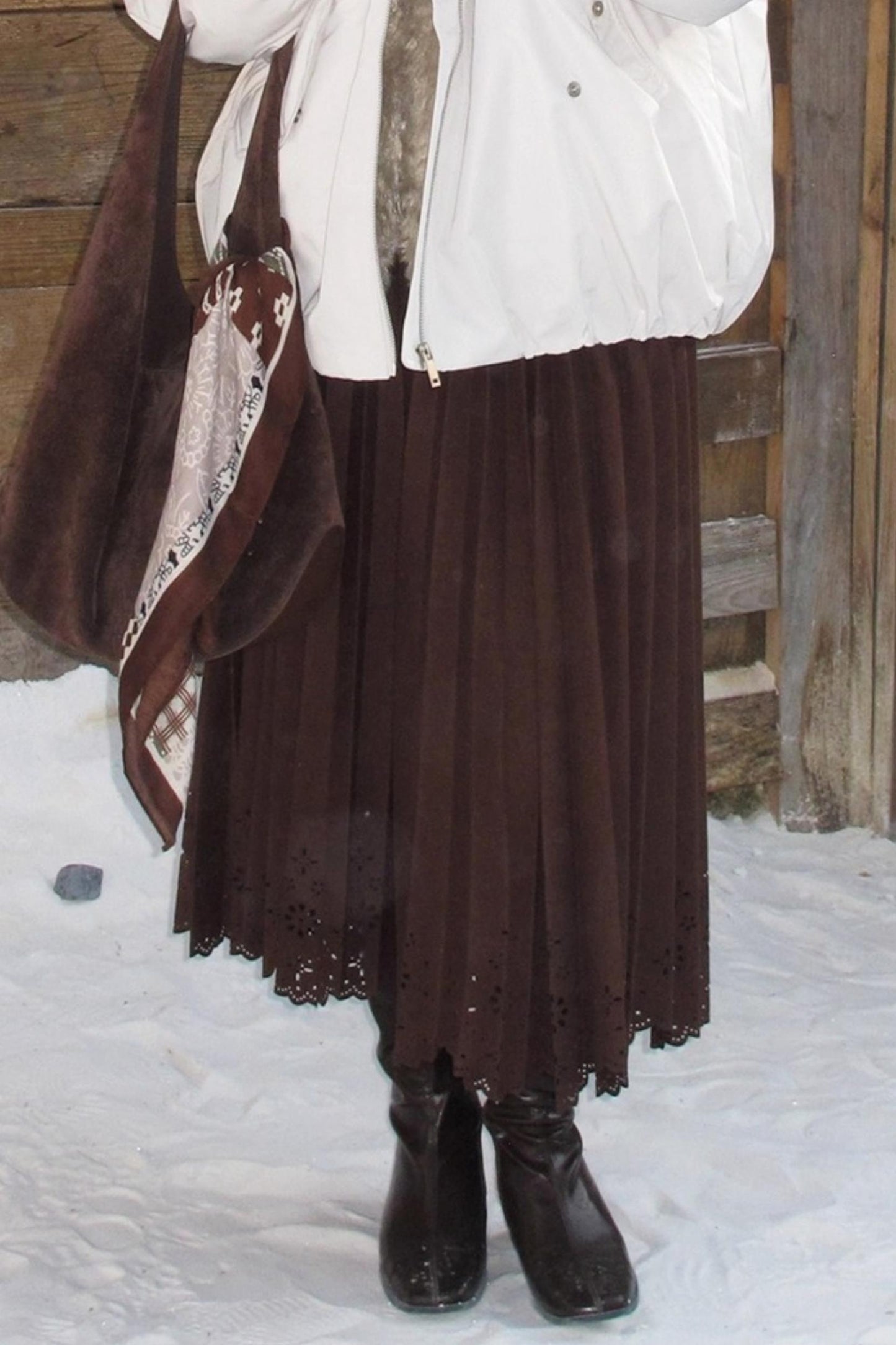 Rin's Poem Pleated Skirt