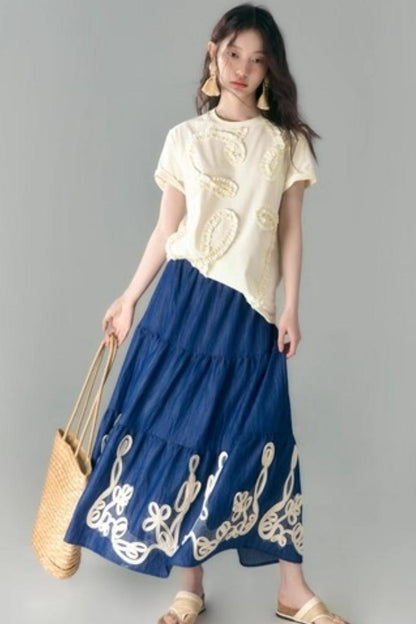 Vine & Shell Ensemble Skirt Set-Up