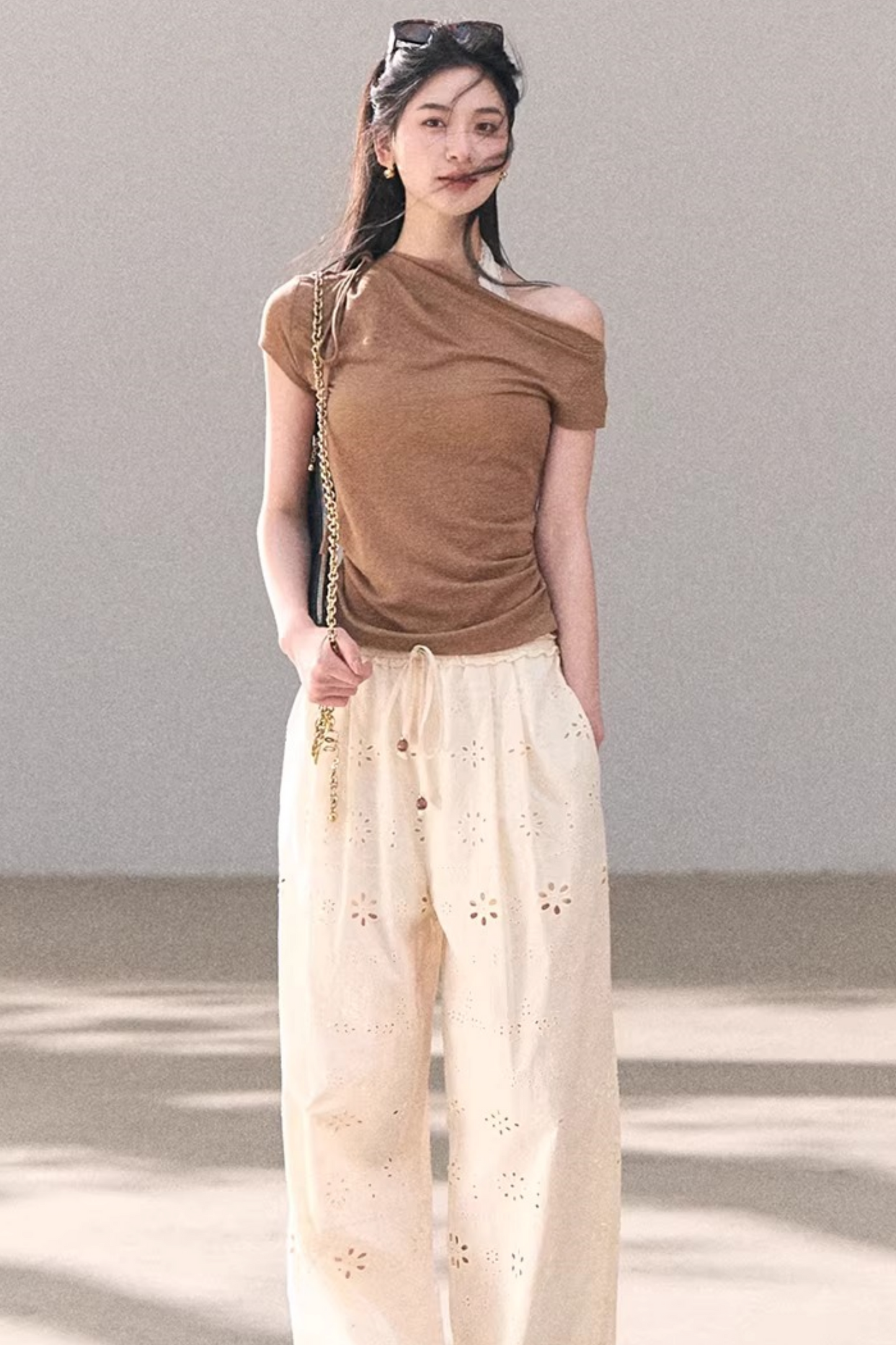 Pure Cotton Embroidered Pants