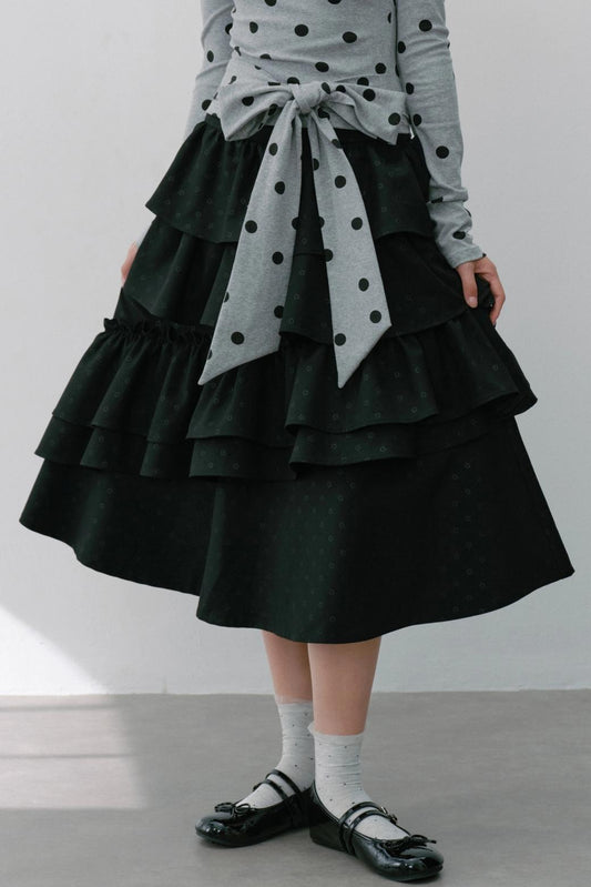 Vintage Flower Puffy Skirt