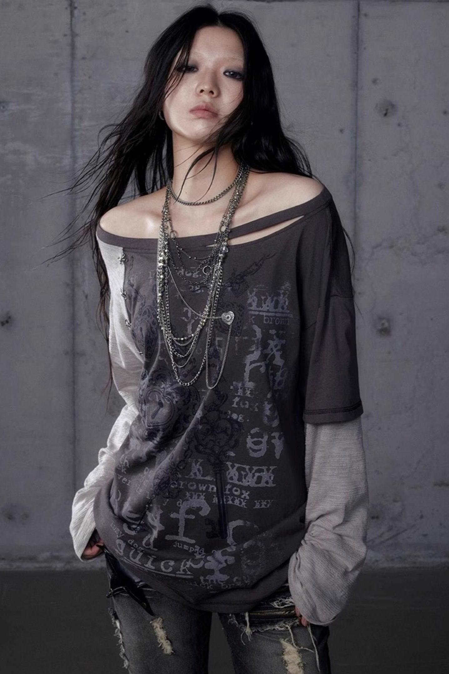 Wasteland Punk One-Shoulder T-Shirt