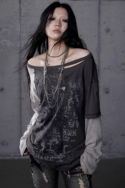 Wasteland Punk One-Shoulder T-Shirt