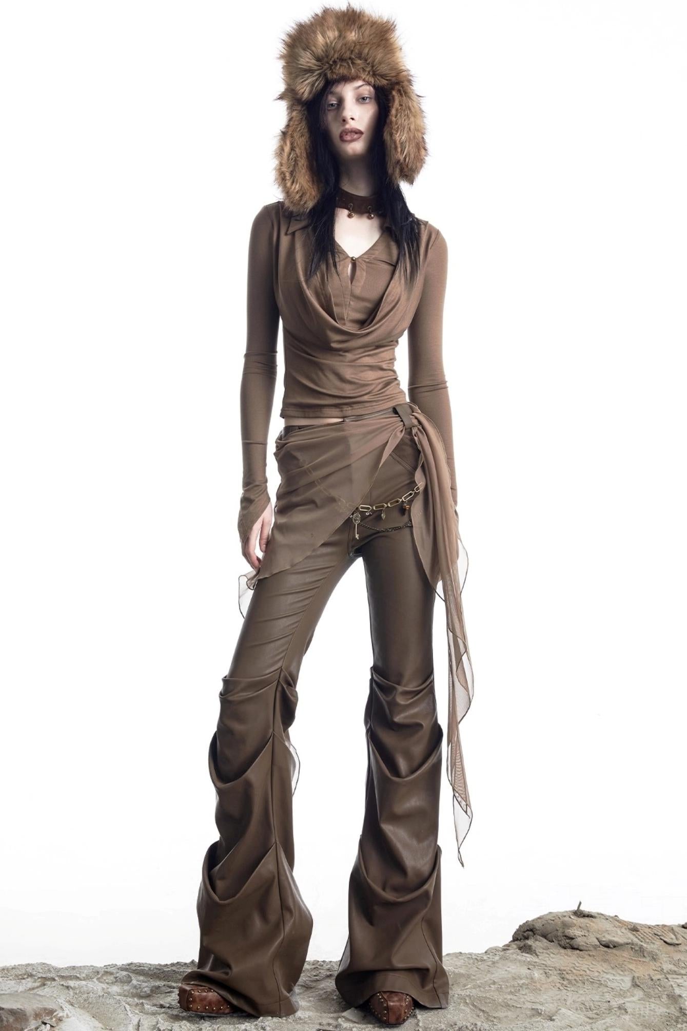 Lyocell Swing Collar T-Shirt