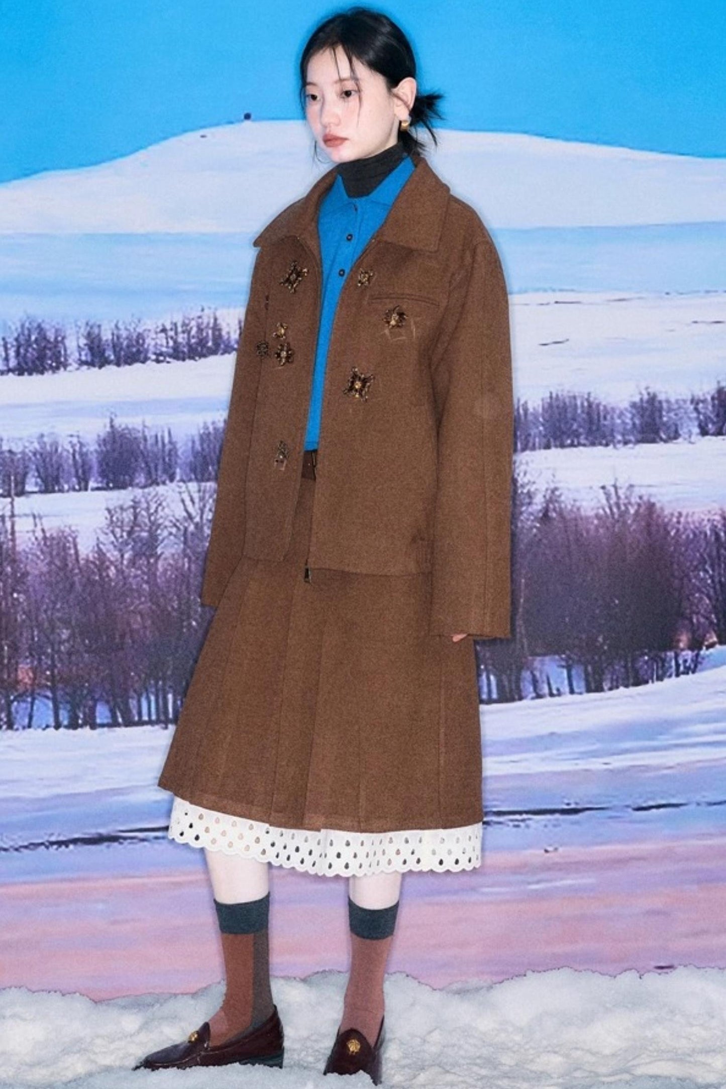 Oak Hazelnut Wool Jacket Set-Up