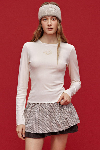 Letter Jacquard Wool Headband