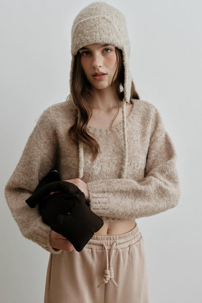 Light Luxury Wool Jacquard Sweater