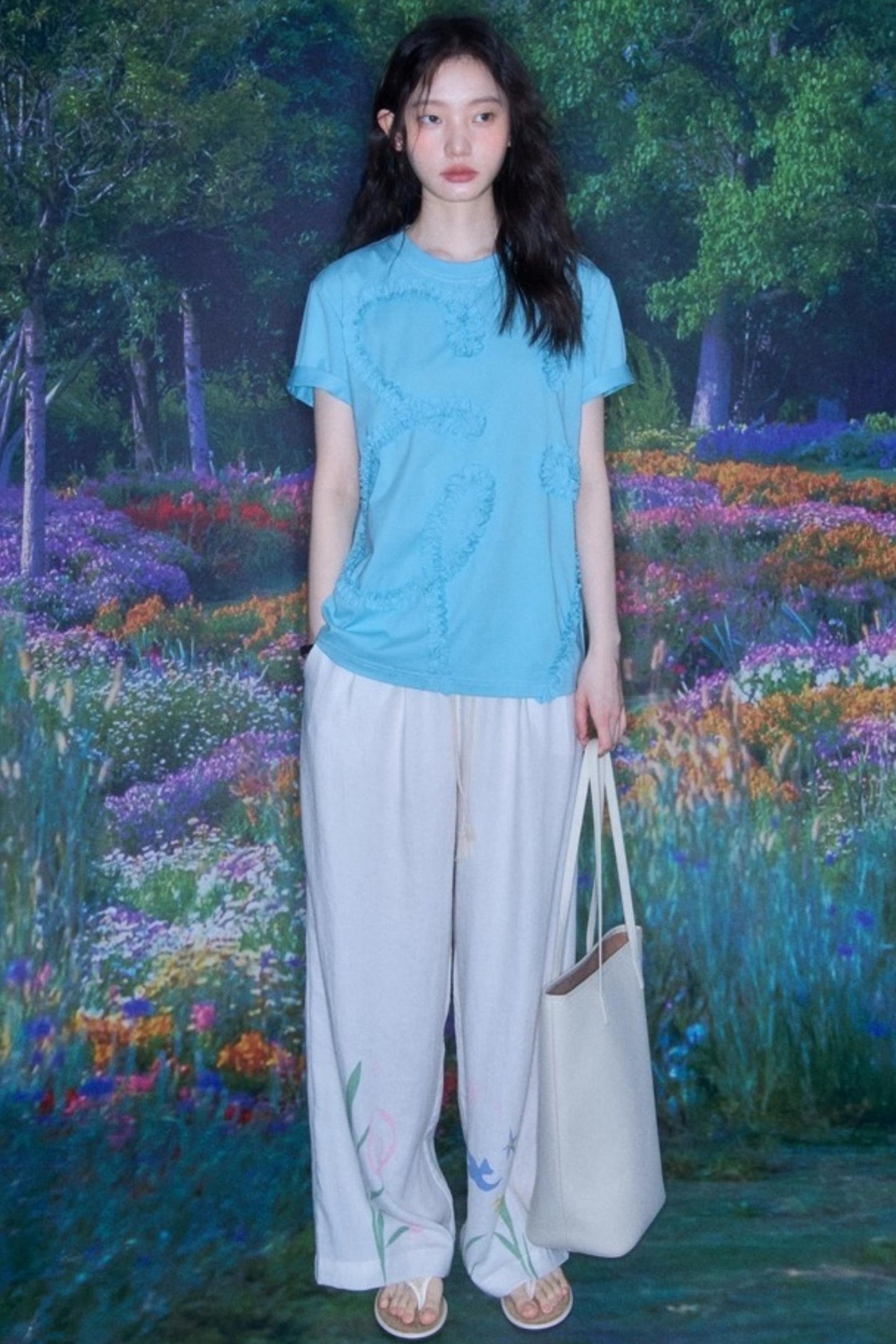 Linen Tie-Top and Pants Set-Up