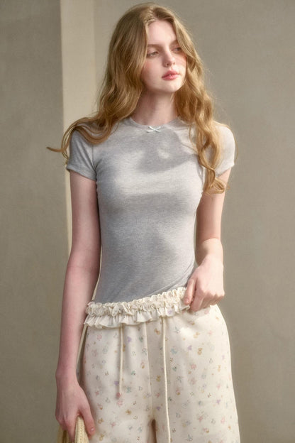 Comfortable Knit Lace Top