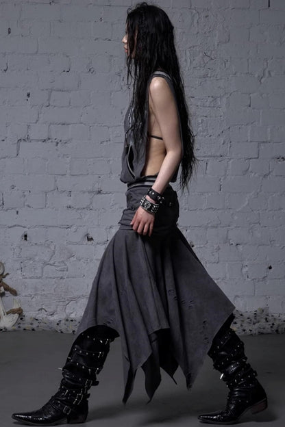 Detachable Hem Punk Corset Dress