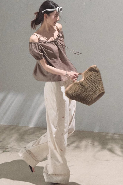 Summer Breeze Bubble Sleeve Top