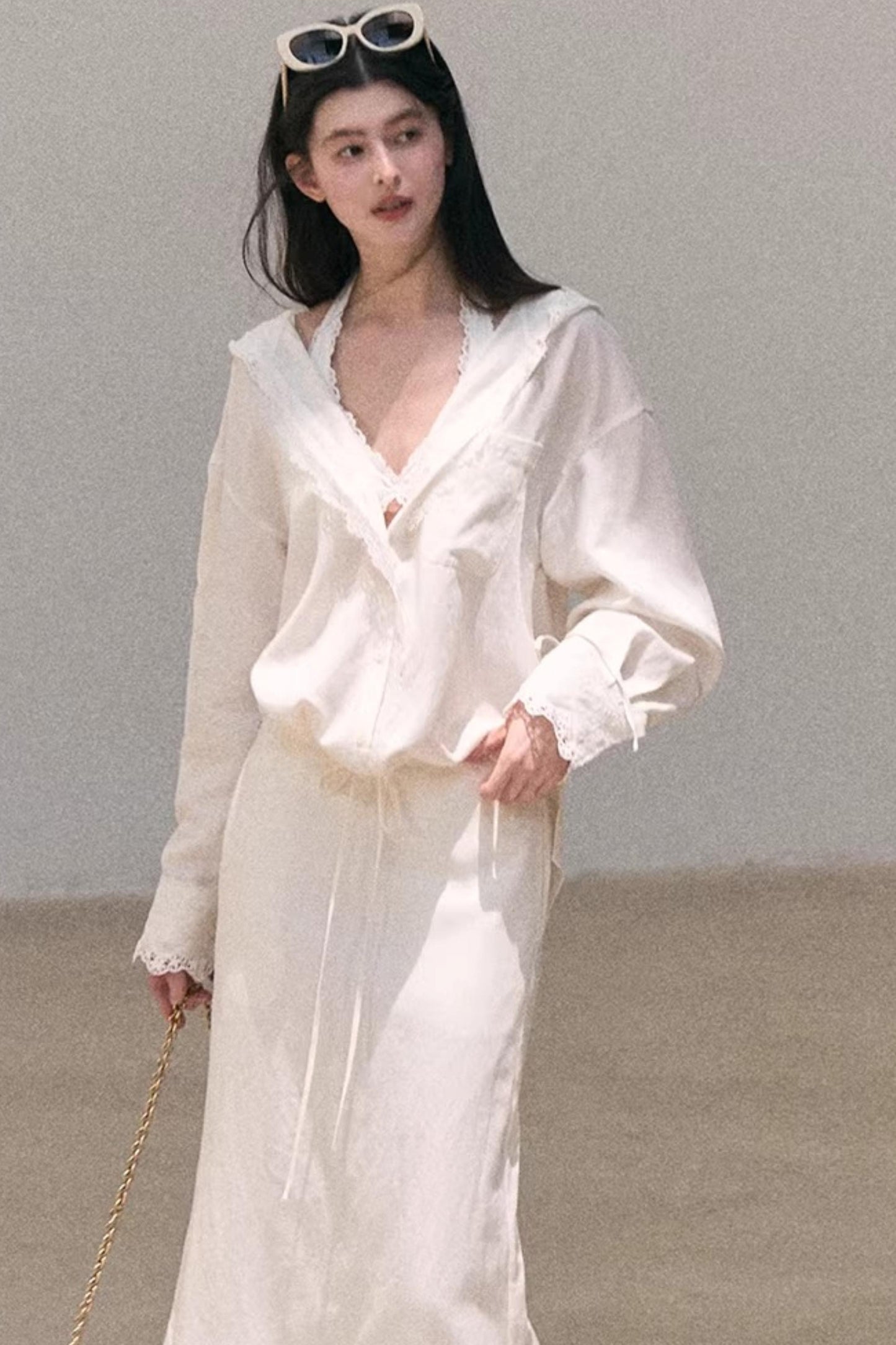 Lace-Trimmed Halter Neck Camisole