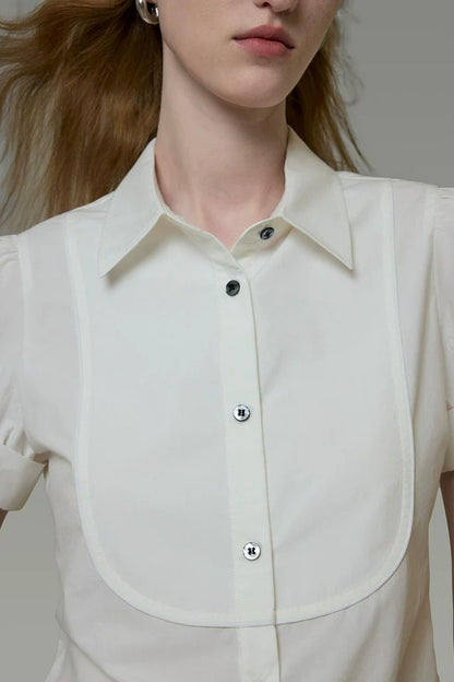 Hochwertige Bluse mit Puffärmeln
