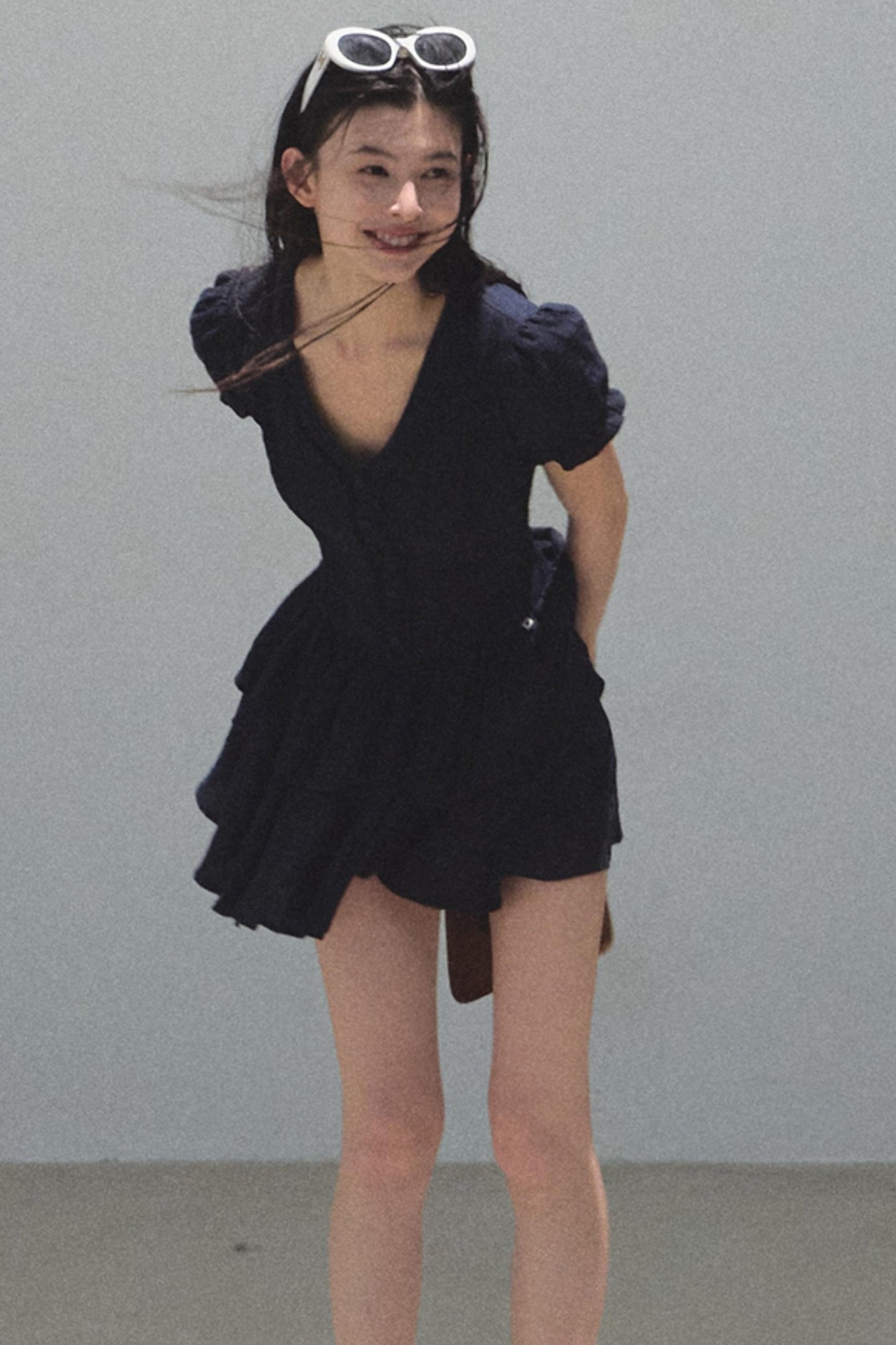 Blue Hour V-neck Dress