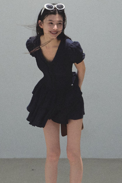 Blue Hour V-neck Dress