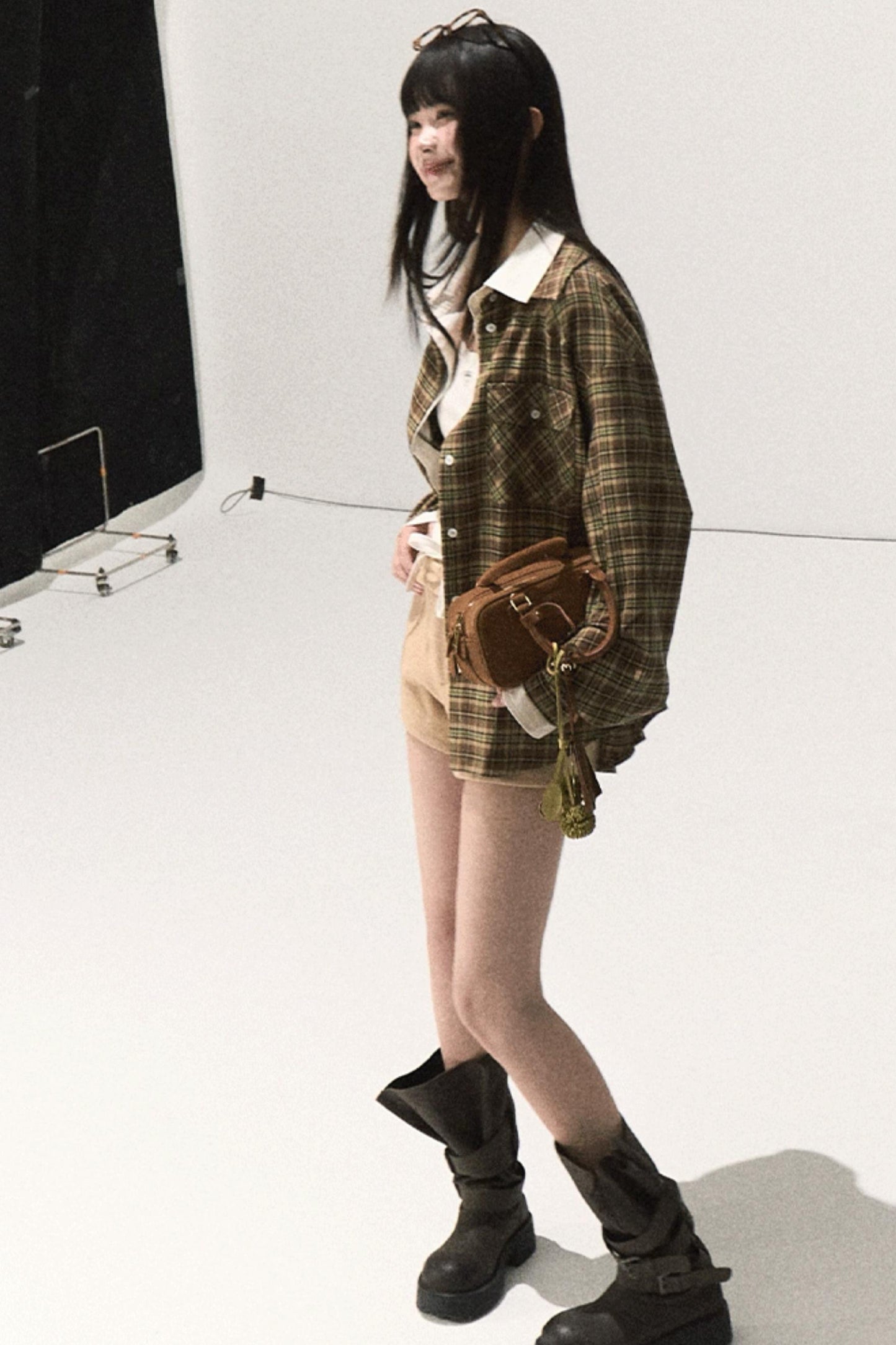 Vintage Striped Texture Two-Piece Shirt