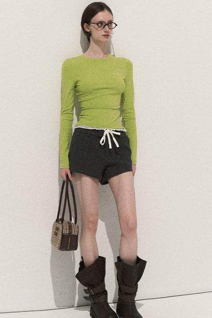 Night Pine Wool Shorts