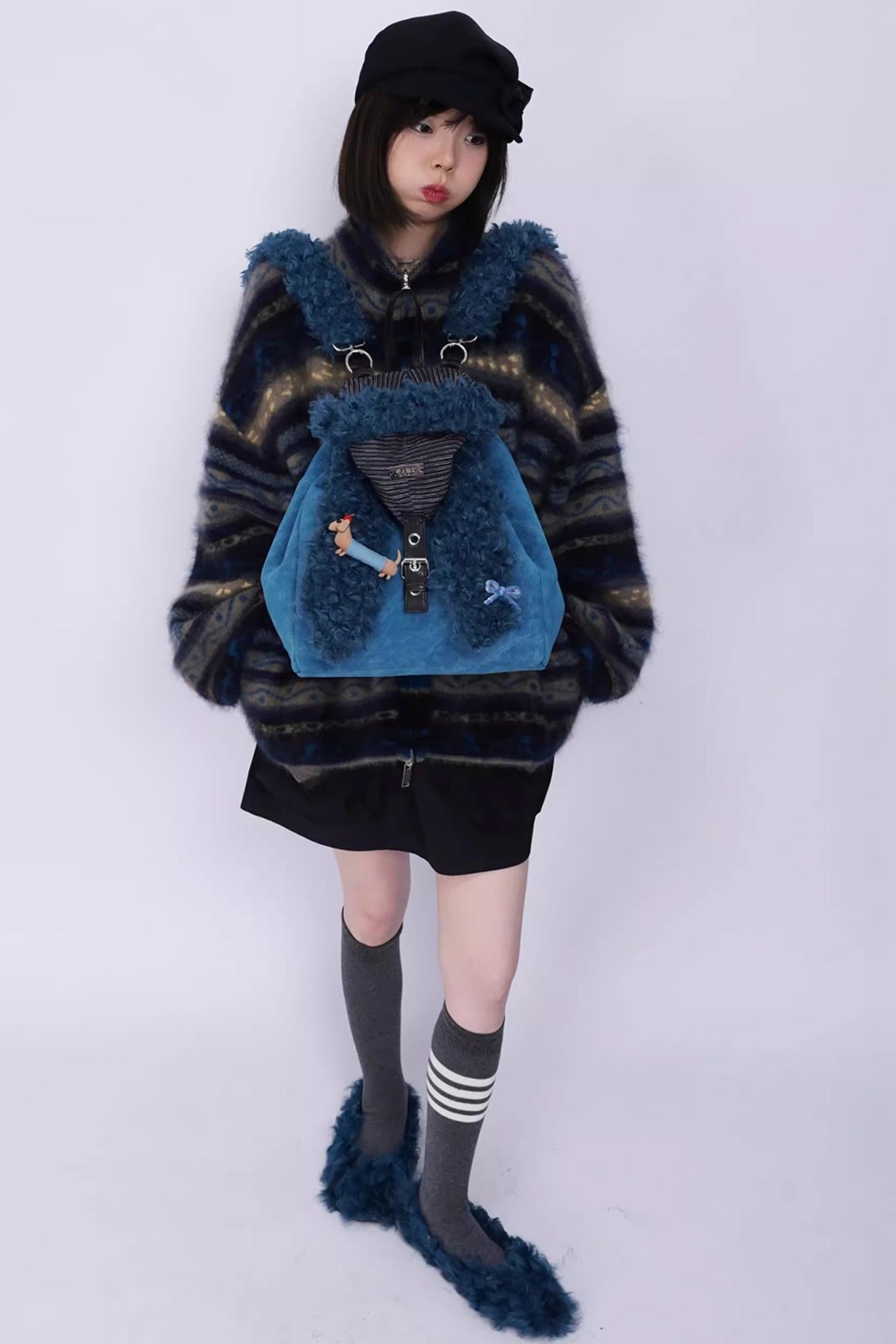 Ear Furry Crossbody Bag