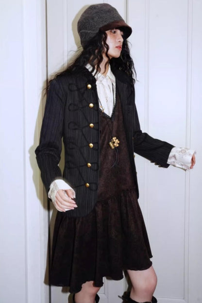 Vintage Suede Sleeveless Dress