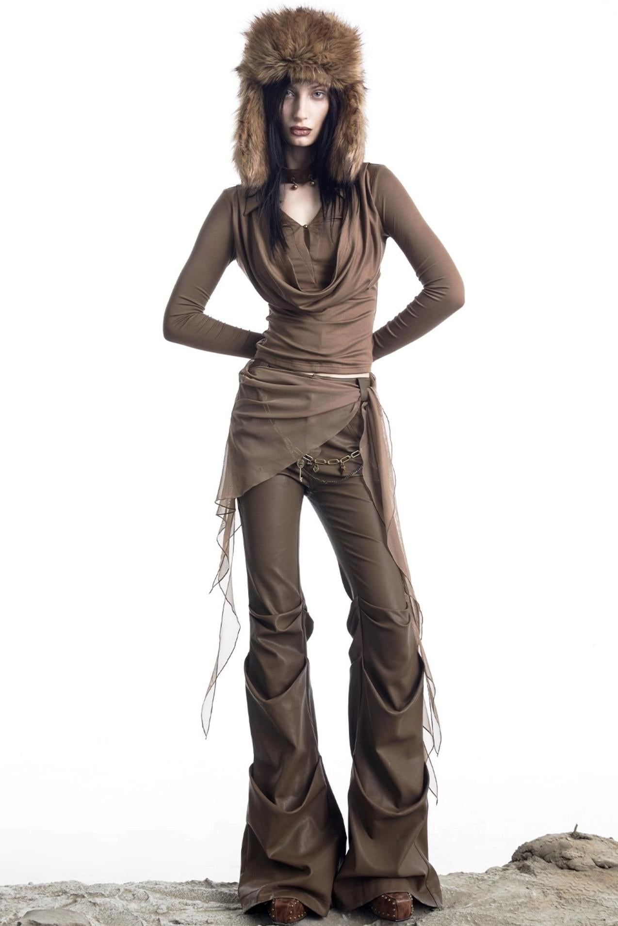 Lyocell Swing Collar T-Shirt