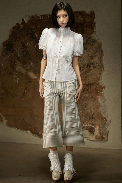 Retro Palace Puff Sleeve Blouse