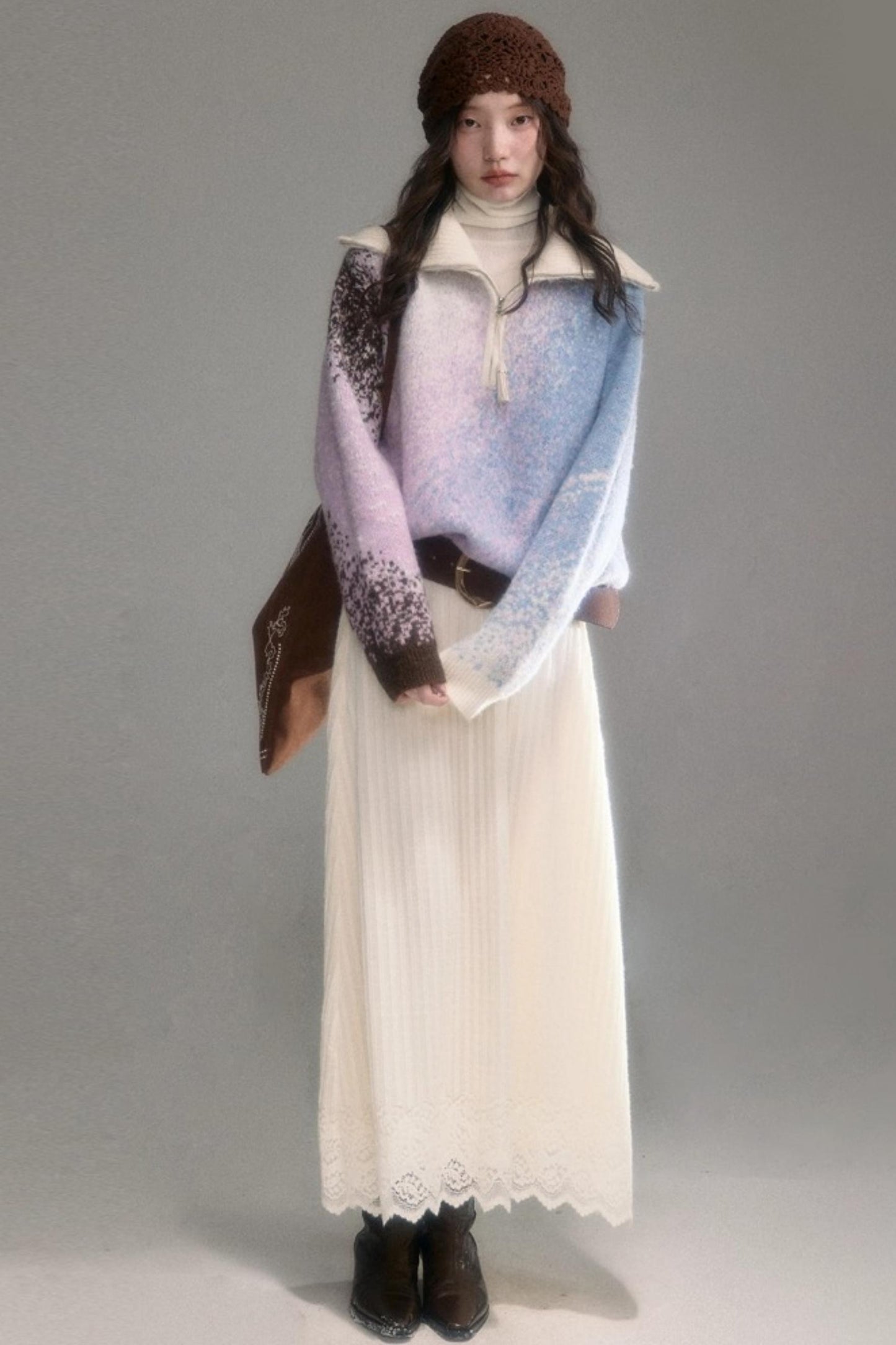 Gradient Wool Blend Winter Set-Up