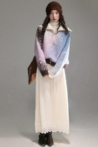 Gradient Wool Blend Winter Set-Up