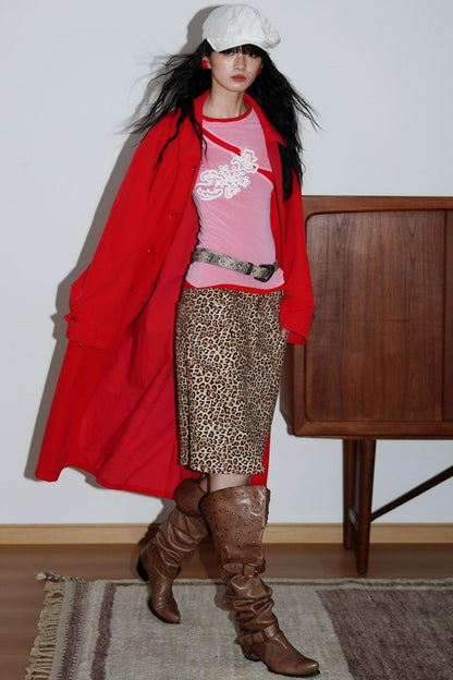 Jacquard Color-Blocked Slim-Fit Top