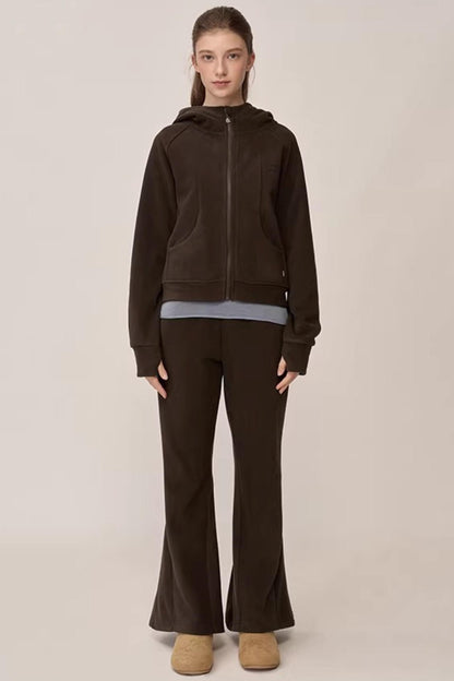 Double-Sided Fleece Hooded Jacket Set-Up