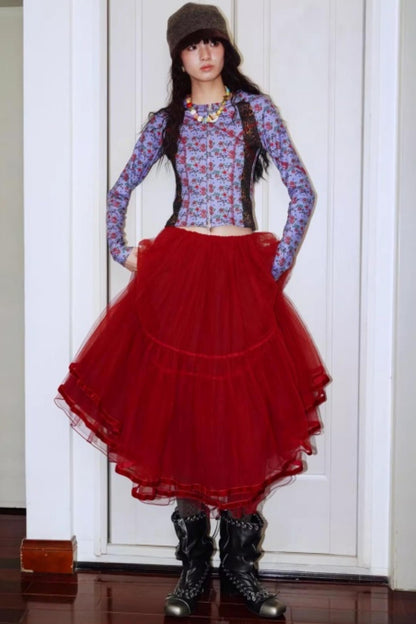 Vintage Leopard Velvet T-Shirt