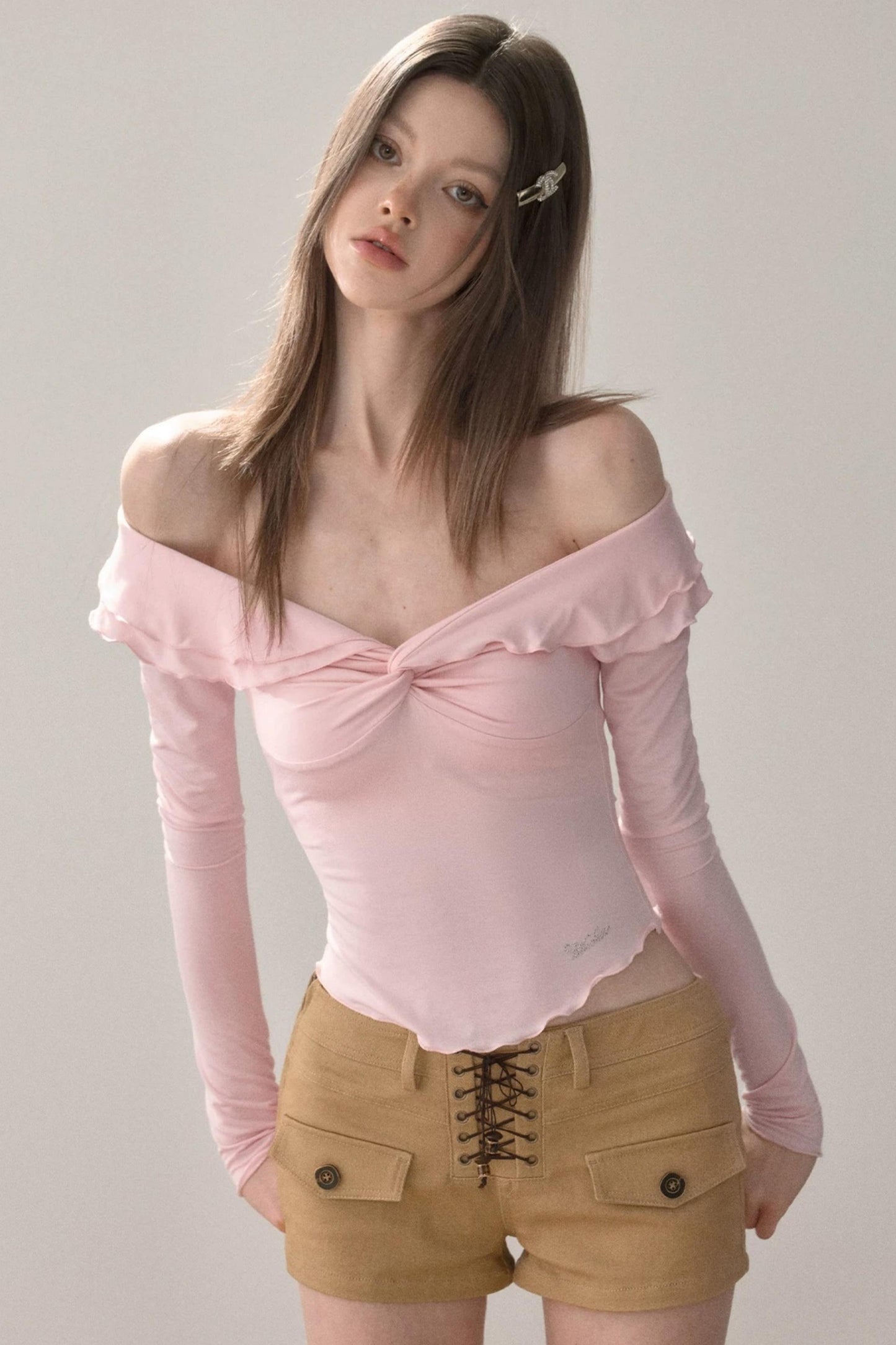 Ruffled One-Shoulder Top