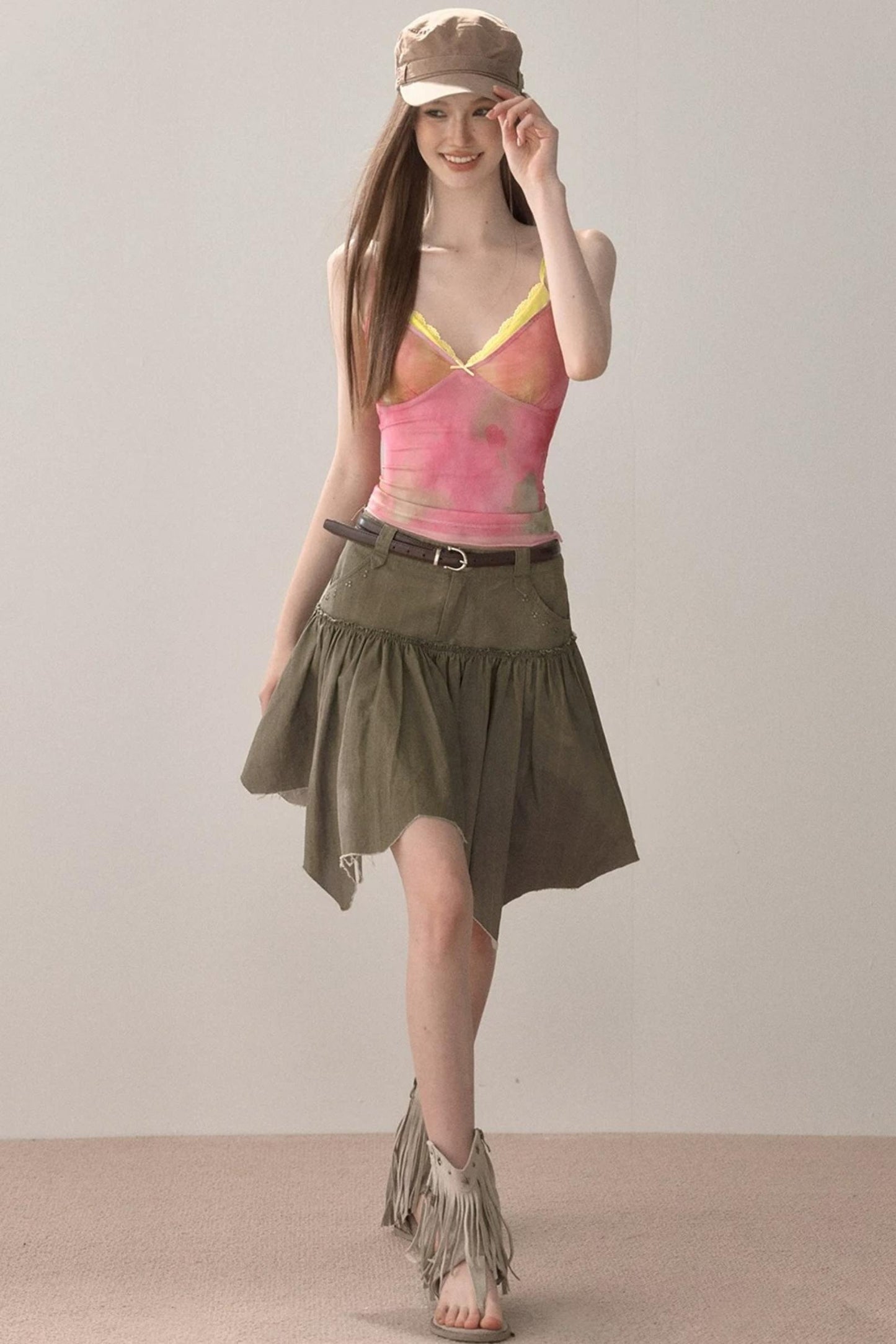 Spicy Irregular Hem Skirt