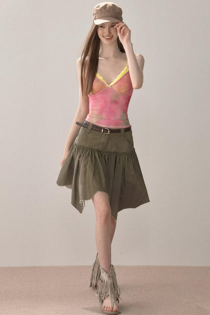 Spicy Irregular Hem Skirt