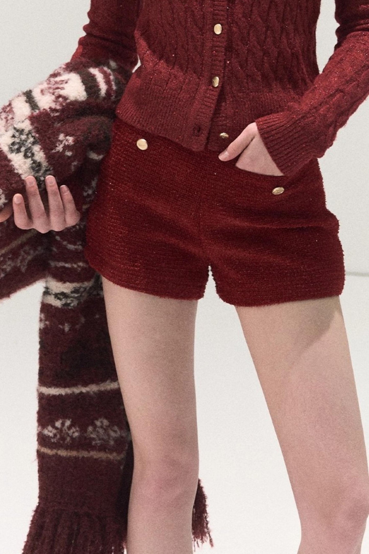 Tweed Wool Shorts