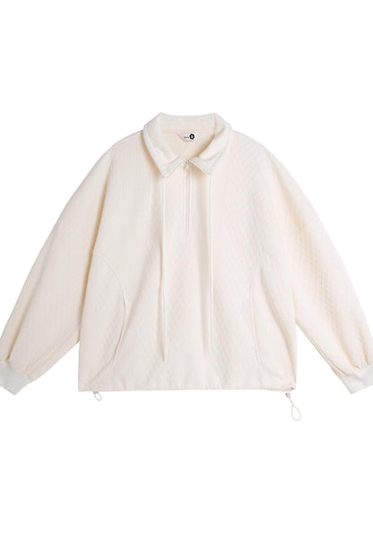 Moroccan Quilted Texture Sweatshirt Skirt Set-Up