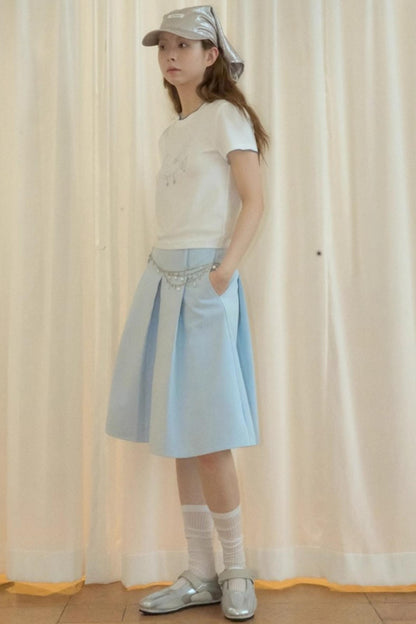 Tencel Parent-Child Short-Sleeved T-Shirt