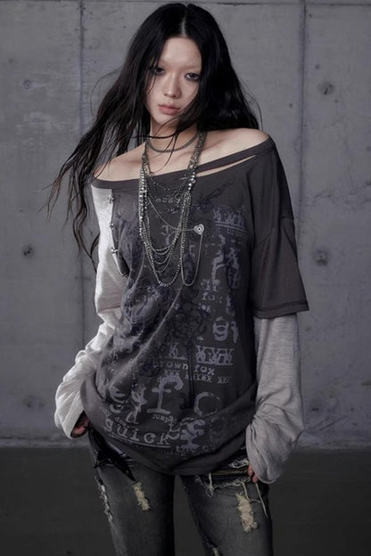 Wasteland Punk One-Shoulder T-Shirt