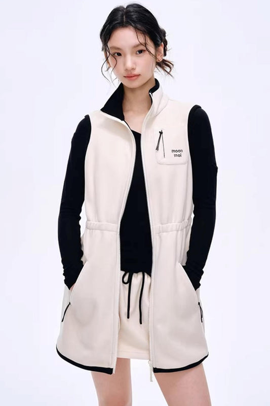 Sleeveless Fleece-Lined Vest Set-Up