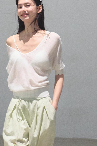 Distant Tenderness Knit Camisole Set