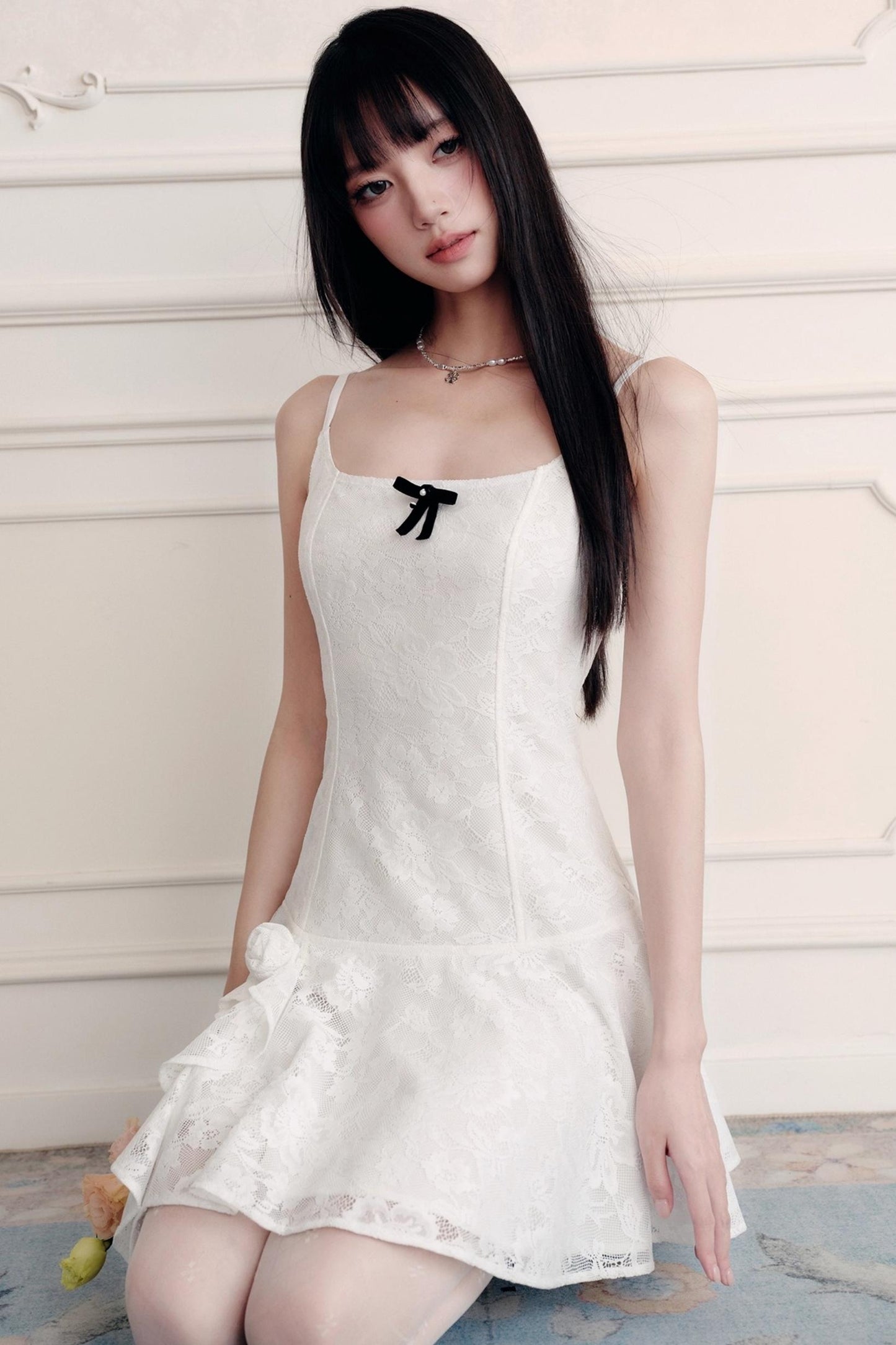 Moon Lace Slip Dress