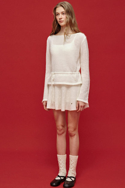 Misty Knit Sweater Skirt Set-Up