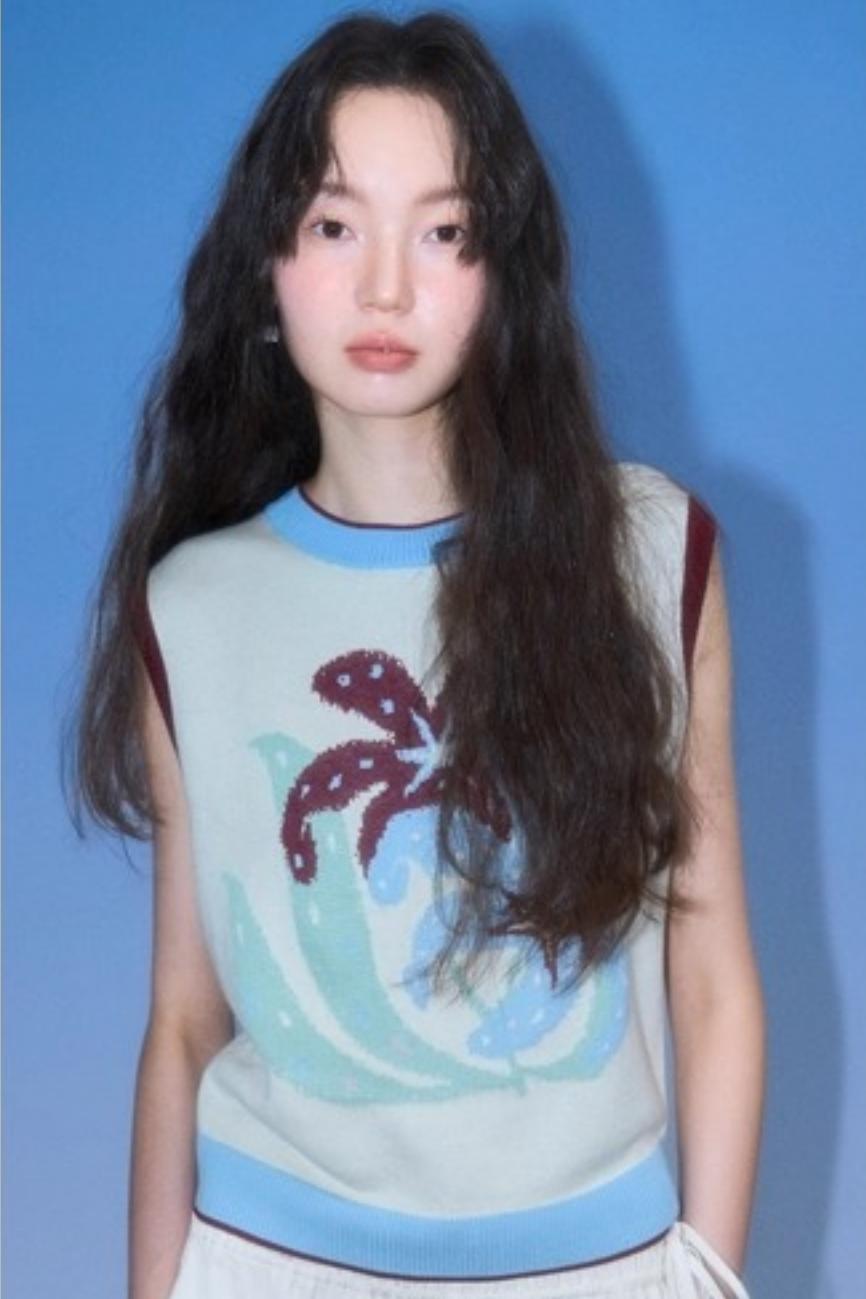 Original Lily Jacquard Tencel Vest Skirt Set-Up