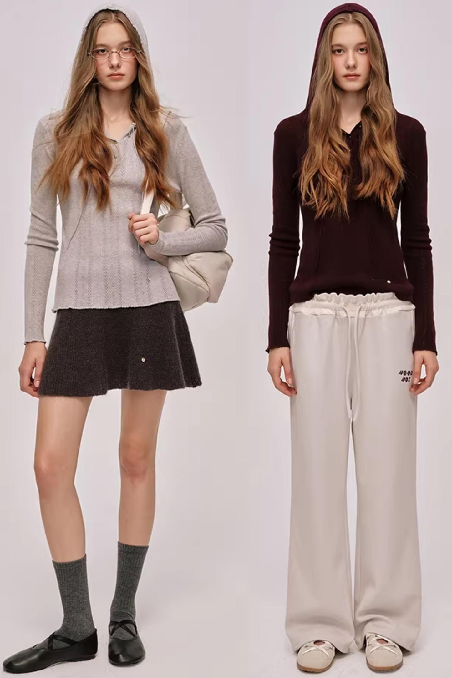 Sheep Wool Silk Hooded Sweater