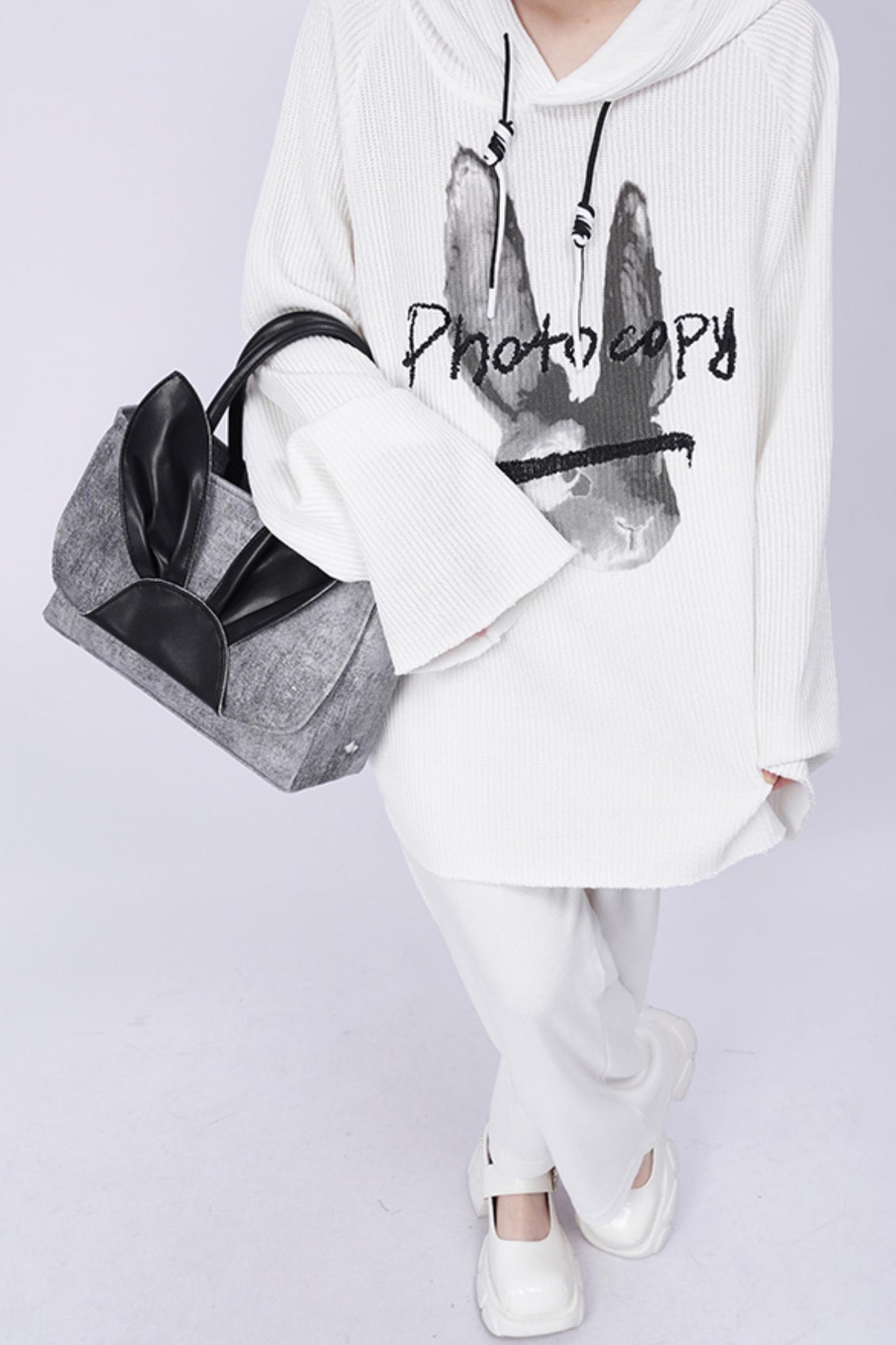 Denim Rabbit Tote Bag