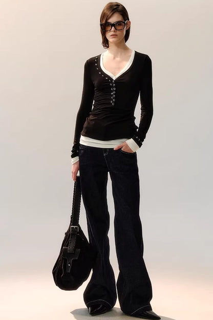 Star Rays Knit Top