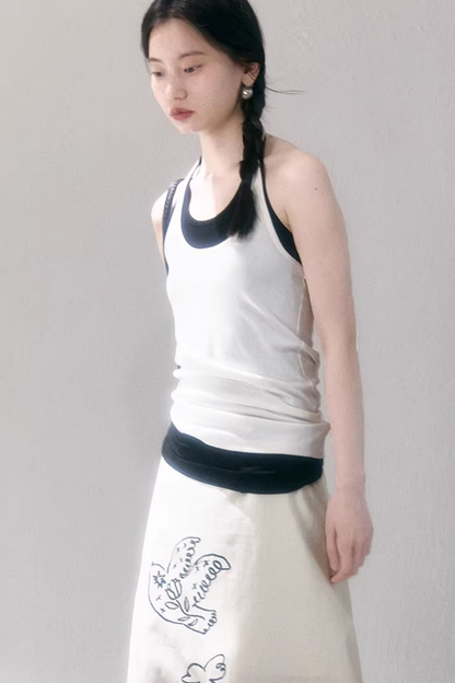 Layered U-Neck Camisole Top