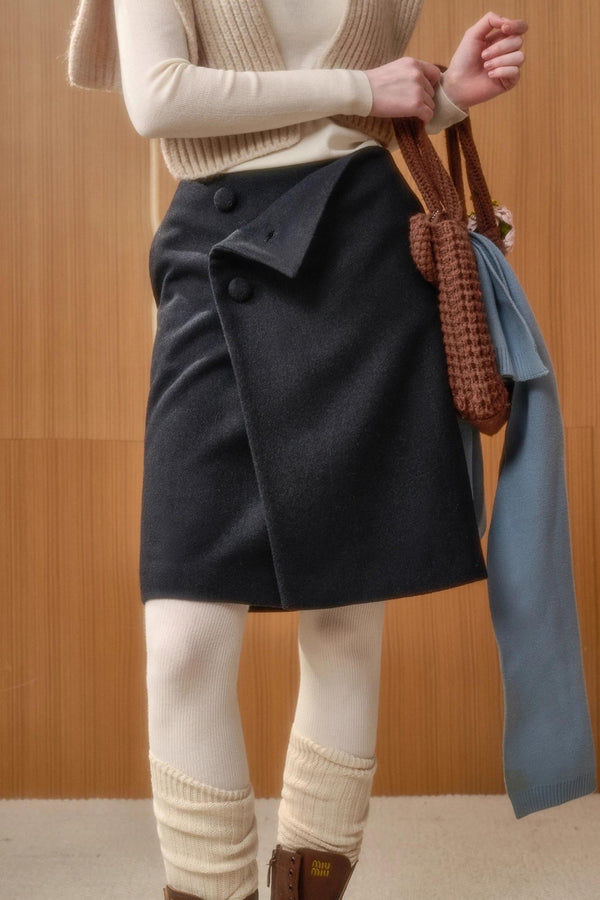 Fluffy Woolen Warm Skirt