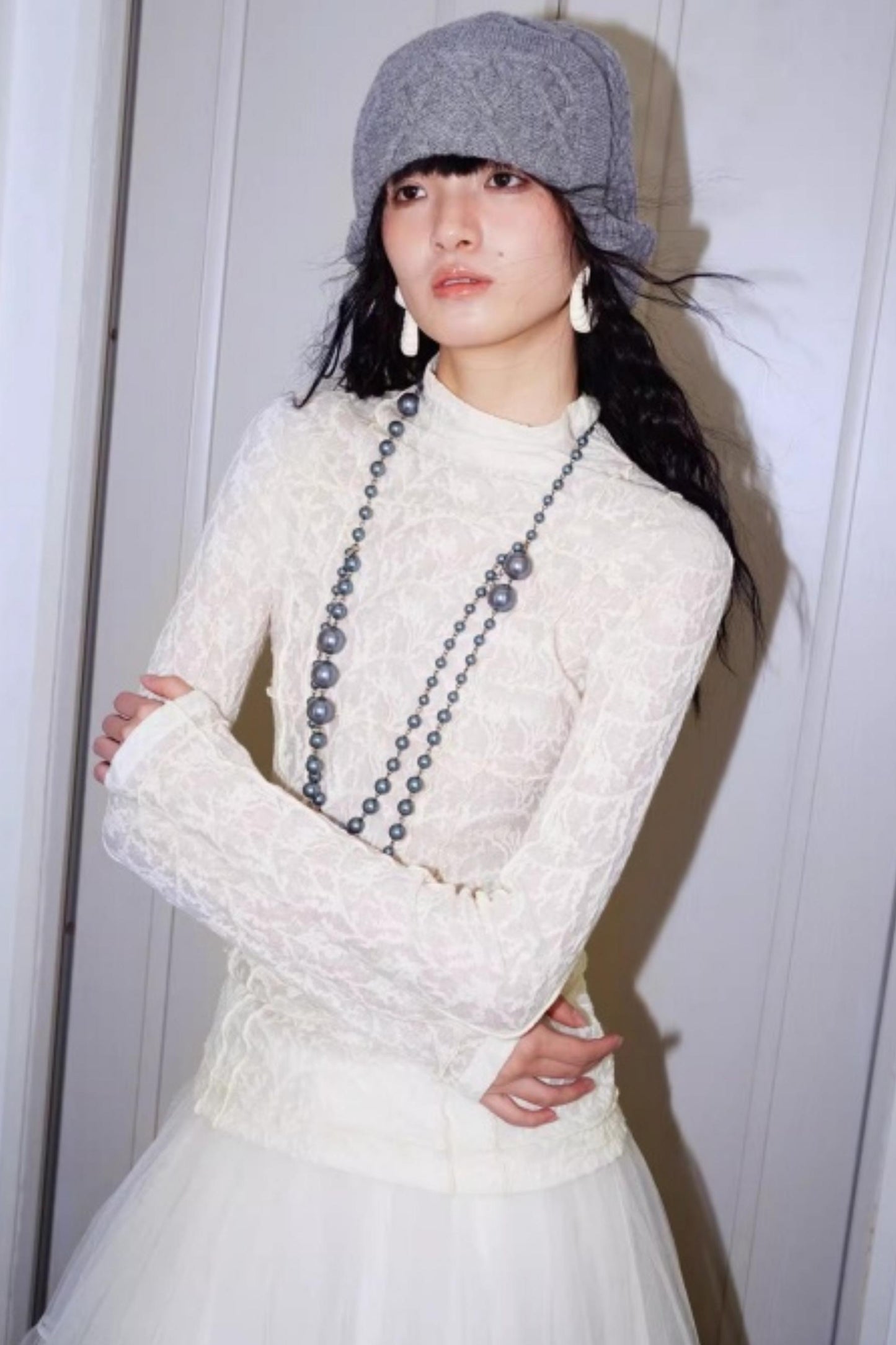 Split Knitted Base Layer Top