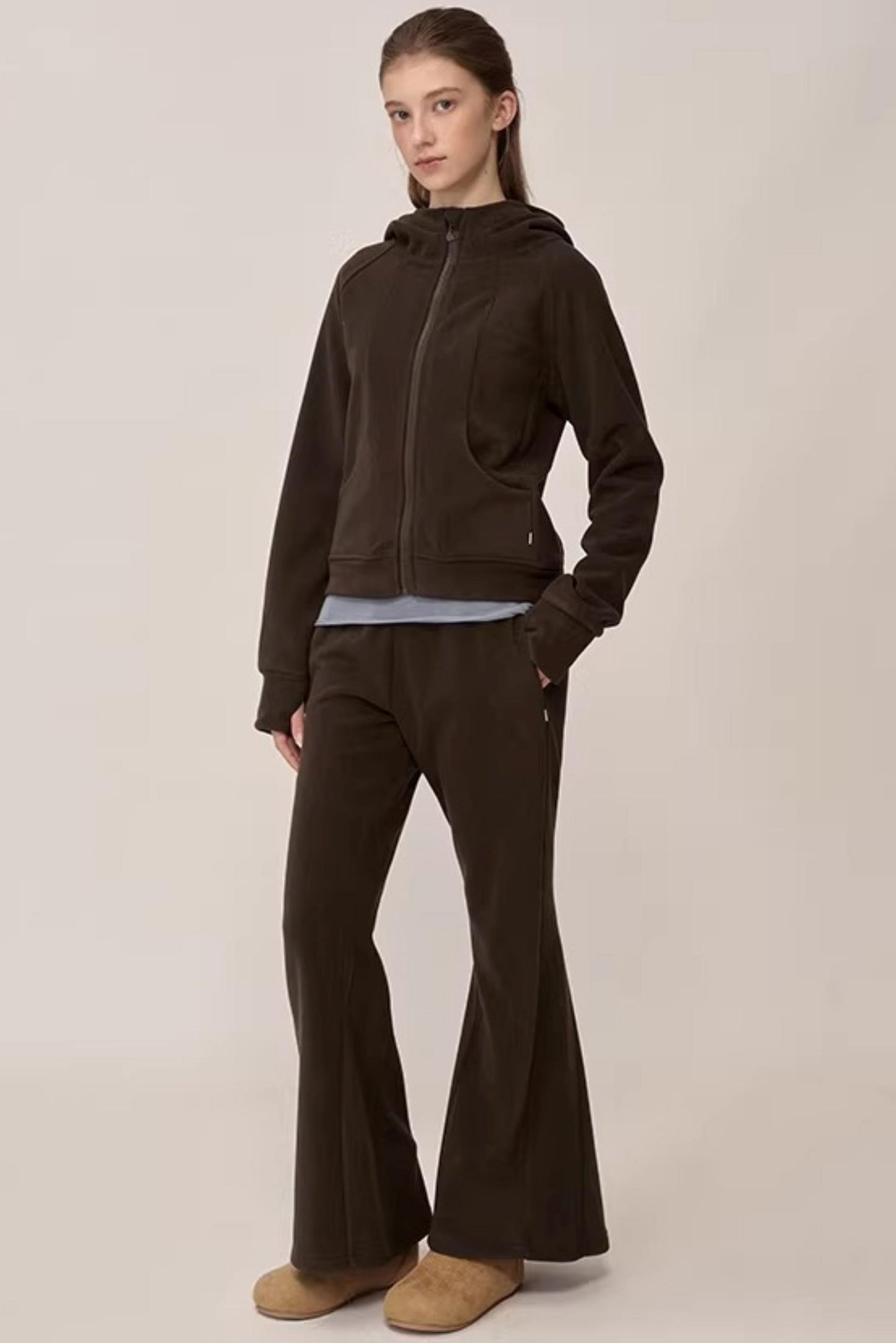 Double-Sided Fleece Hooded Jacket Set-Up