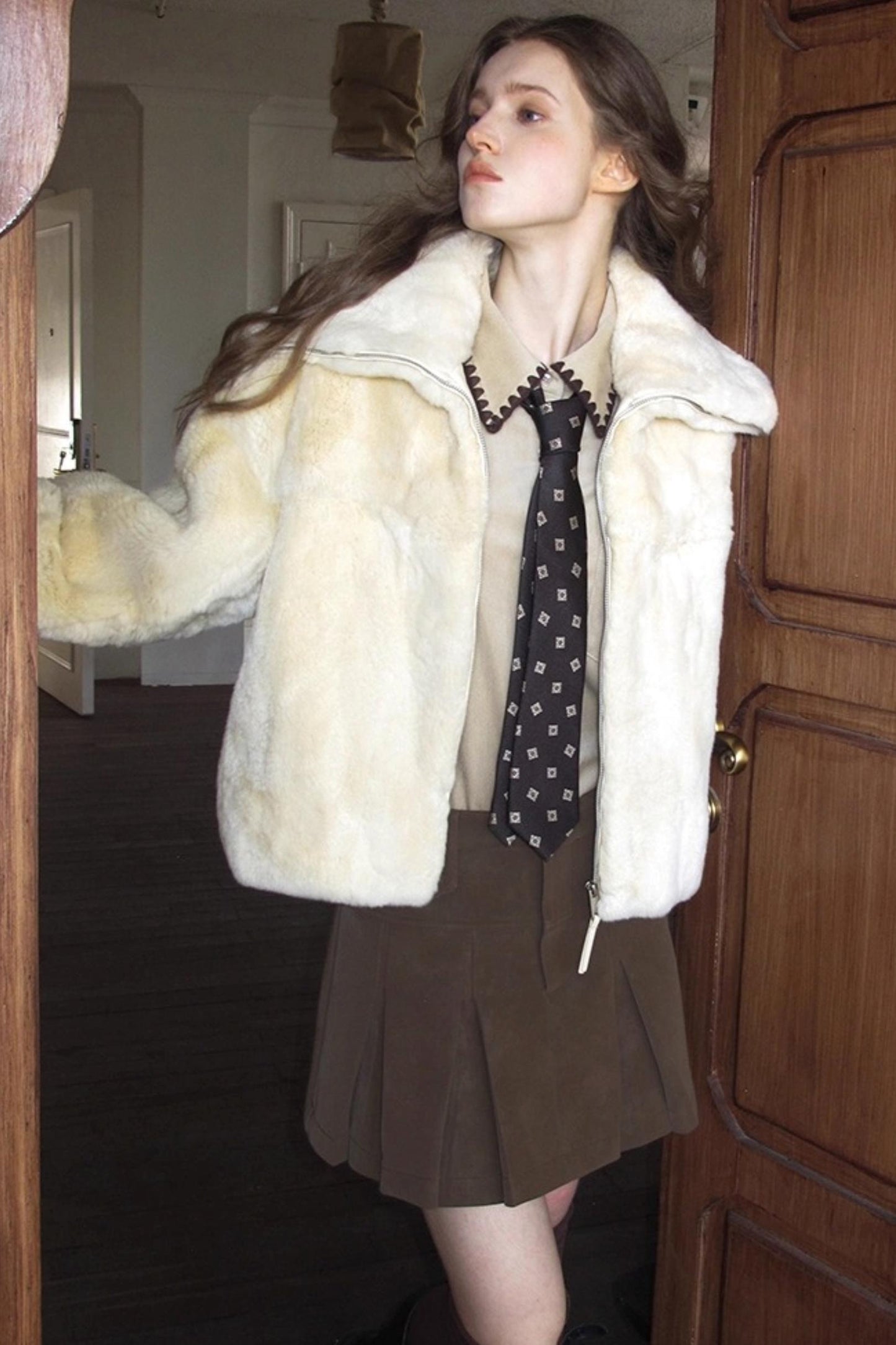 Shell-Edged Corduroy Winter Shirt