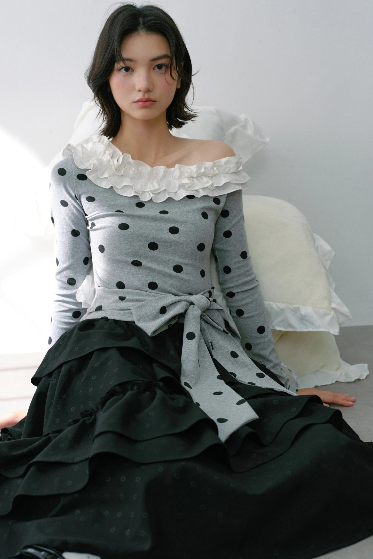 Vintage Flower Puffy Skirt